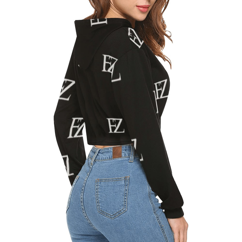 fz women's designer hoodie - original women's all over print cropped hoodie (model h22)