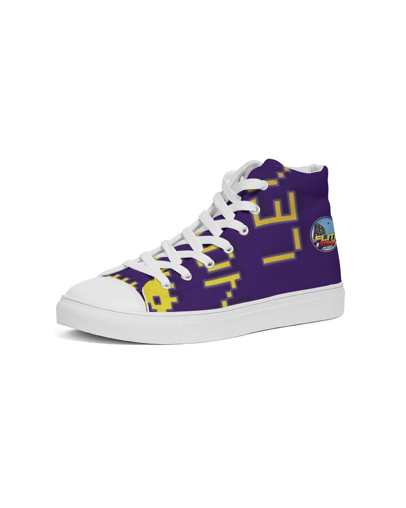 purple flite women's hightop canvas shoe