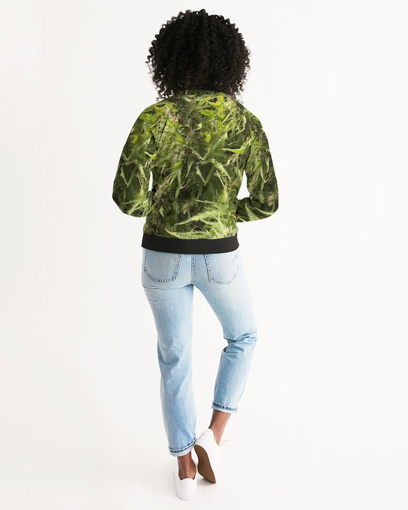 fz weed zone women's bomber jacket