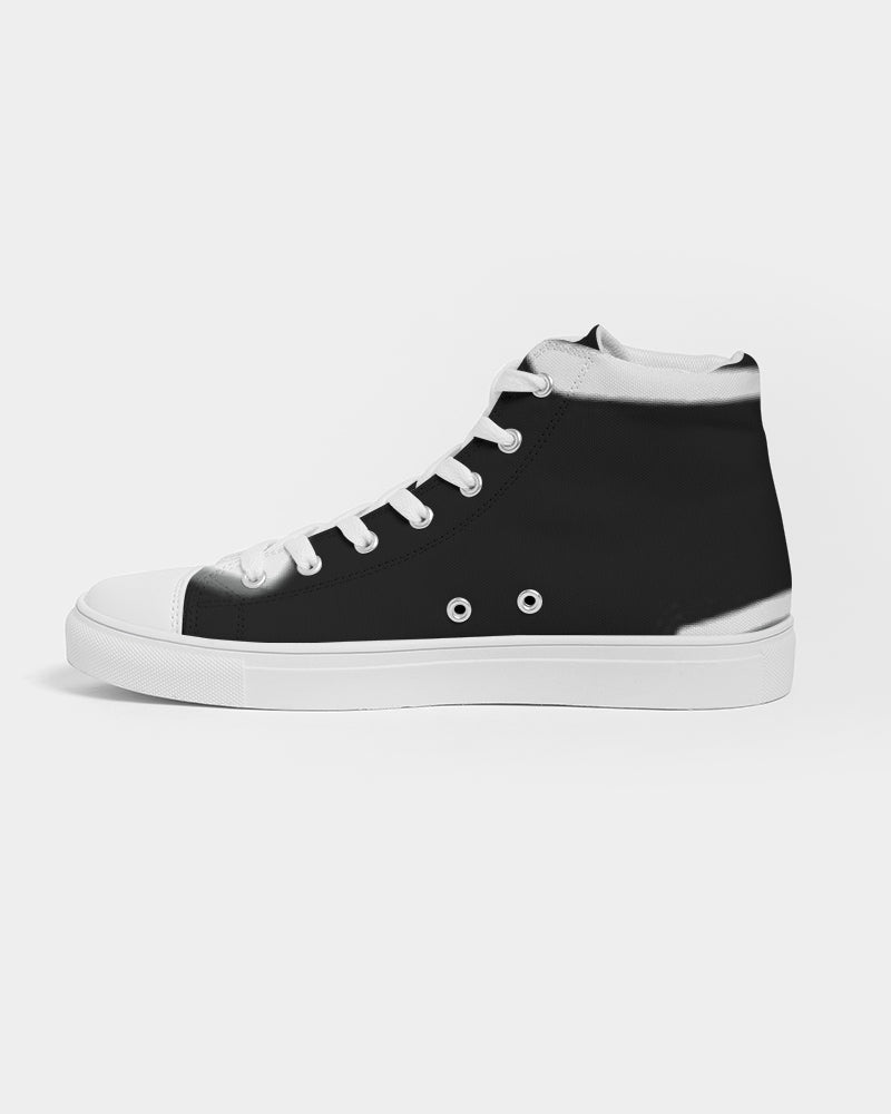 flying grey men's hightop canvas shoe
