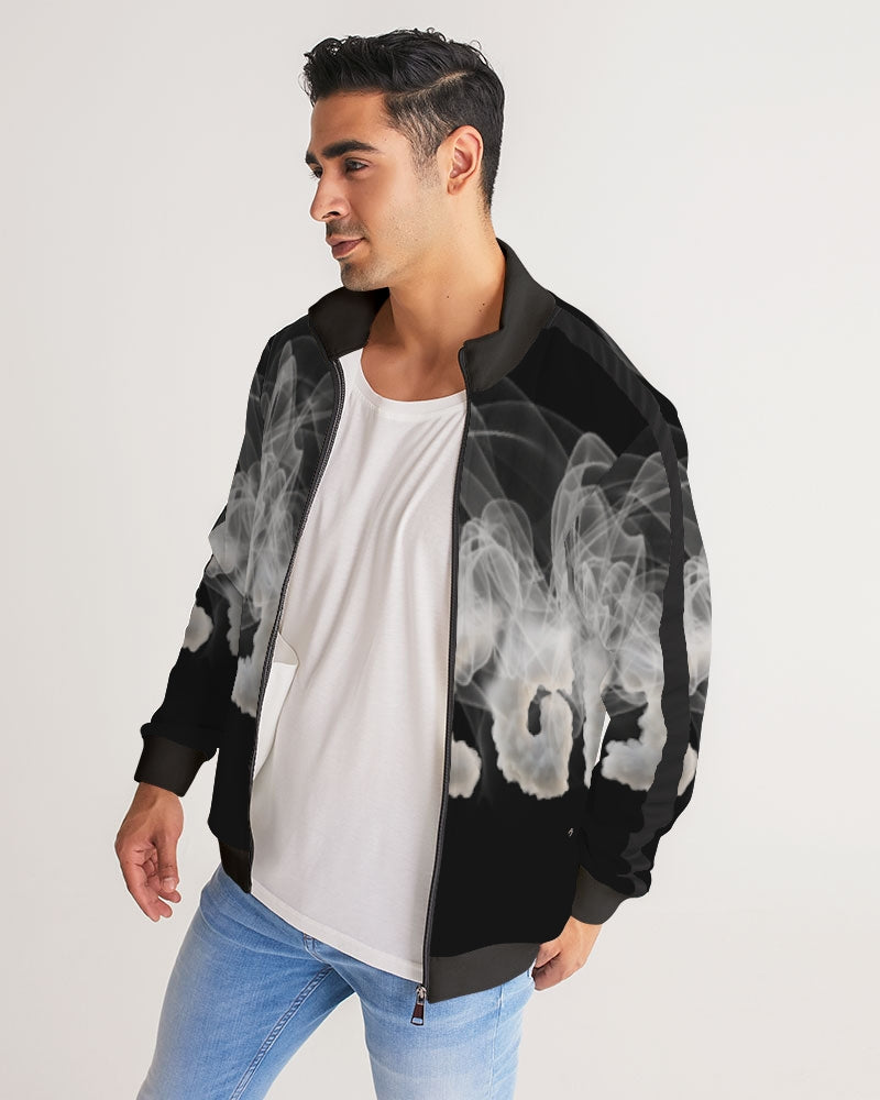 smoking the highest men's stripe-sleeve track jacket
