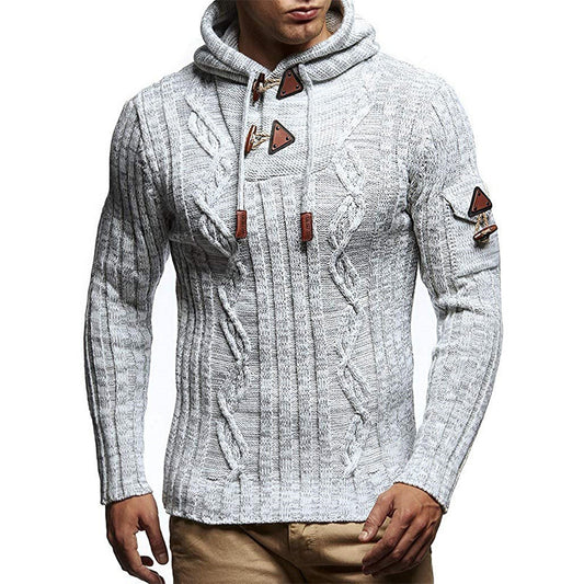 FZ Men's casual pullover warm long sleeve sweater
