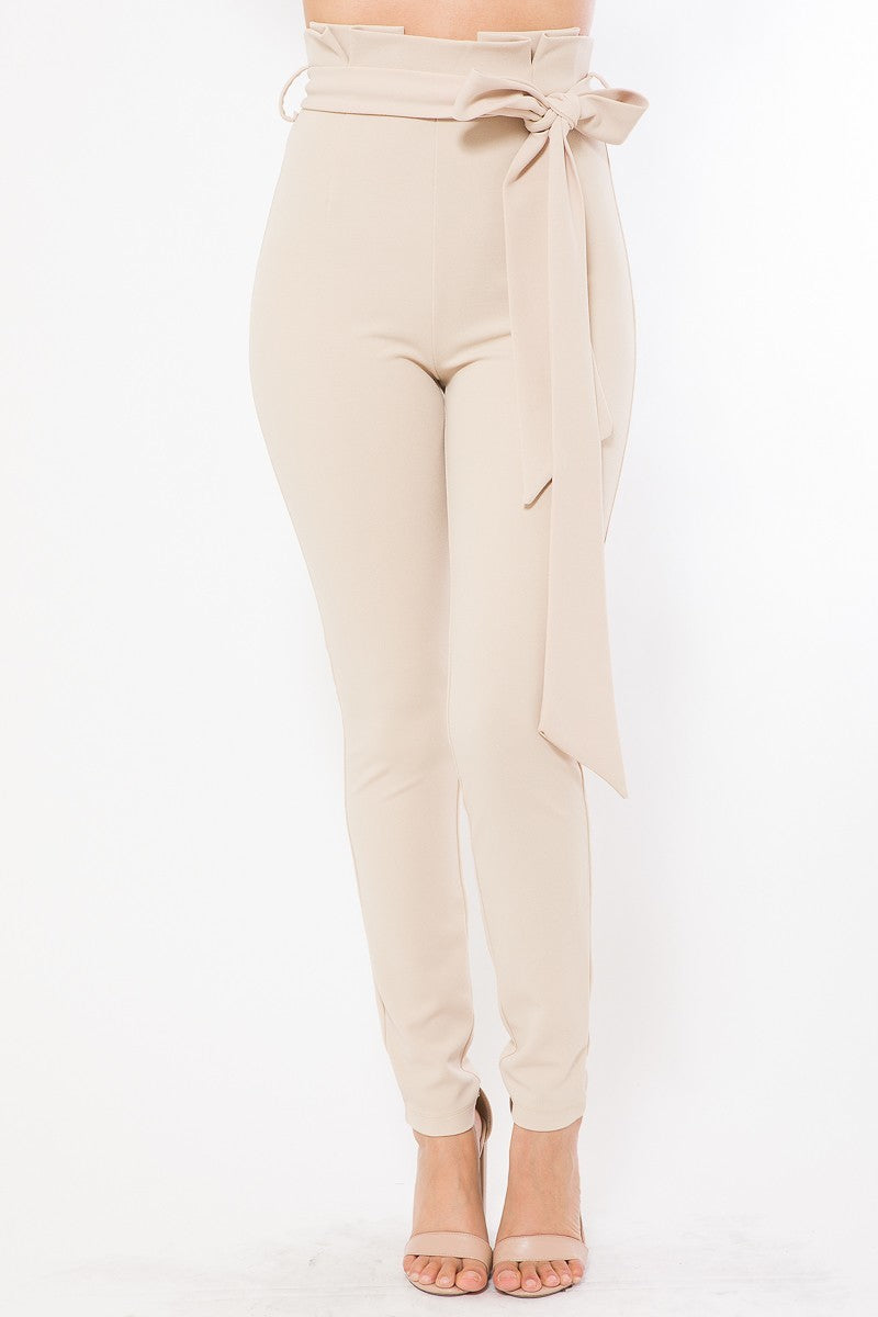 high waist fashion skinny pants