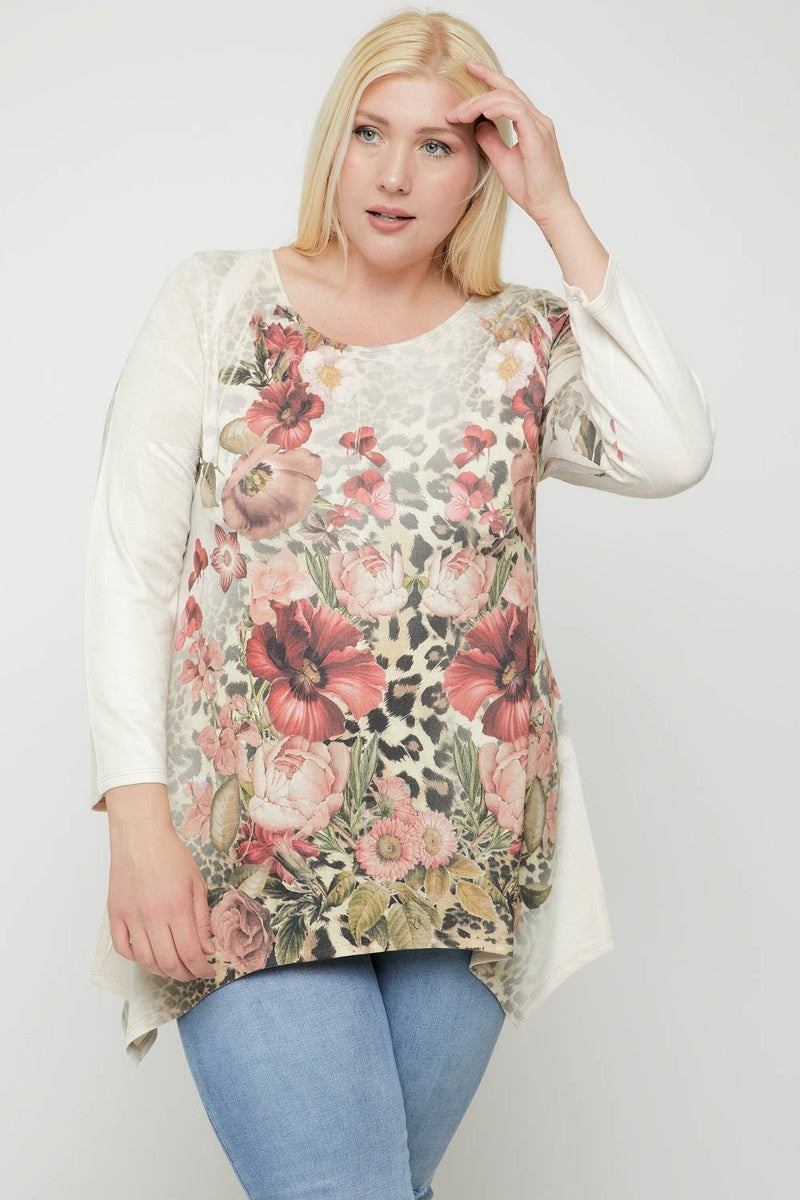 fz women's plus size tunic top