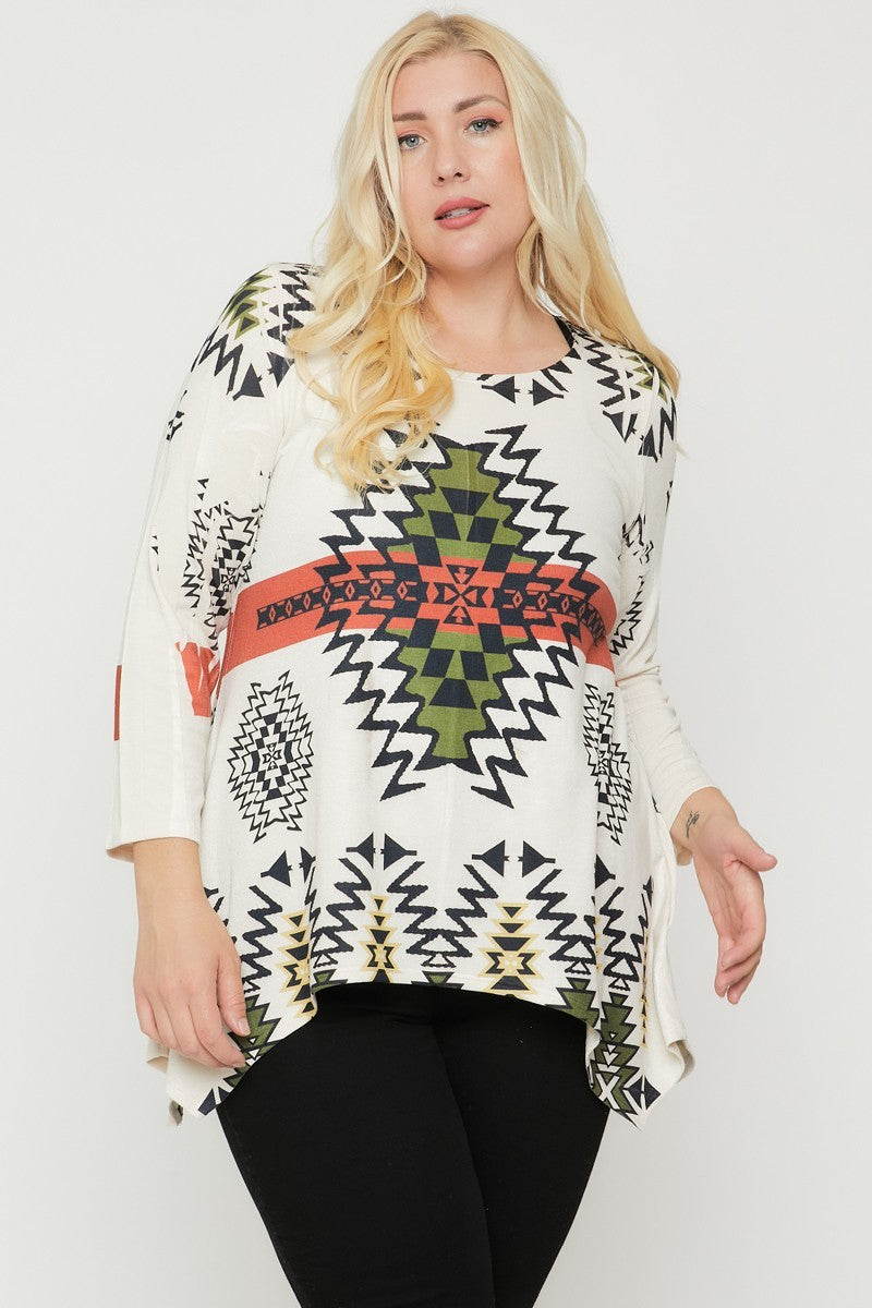 fz women's plus size tunic top