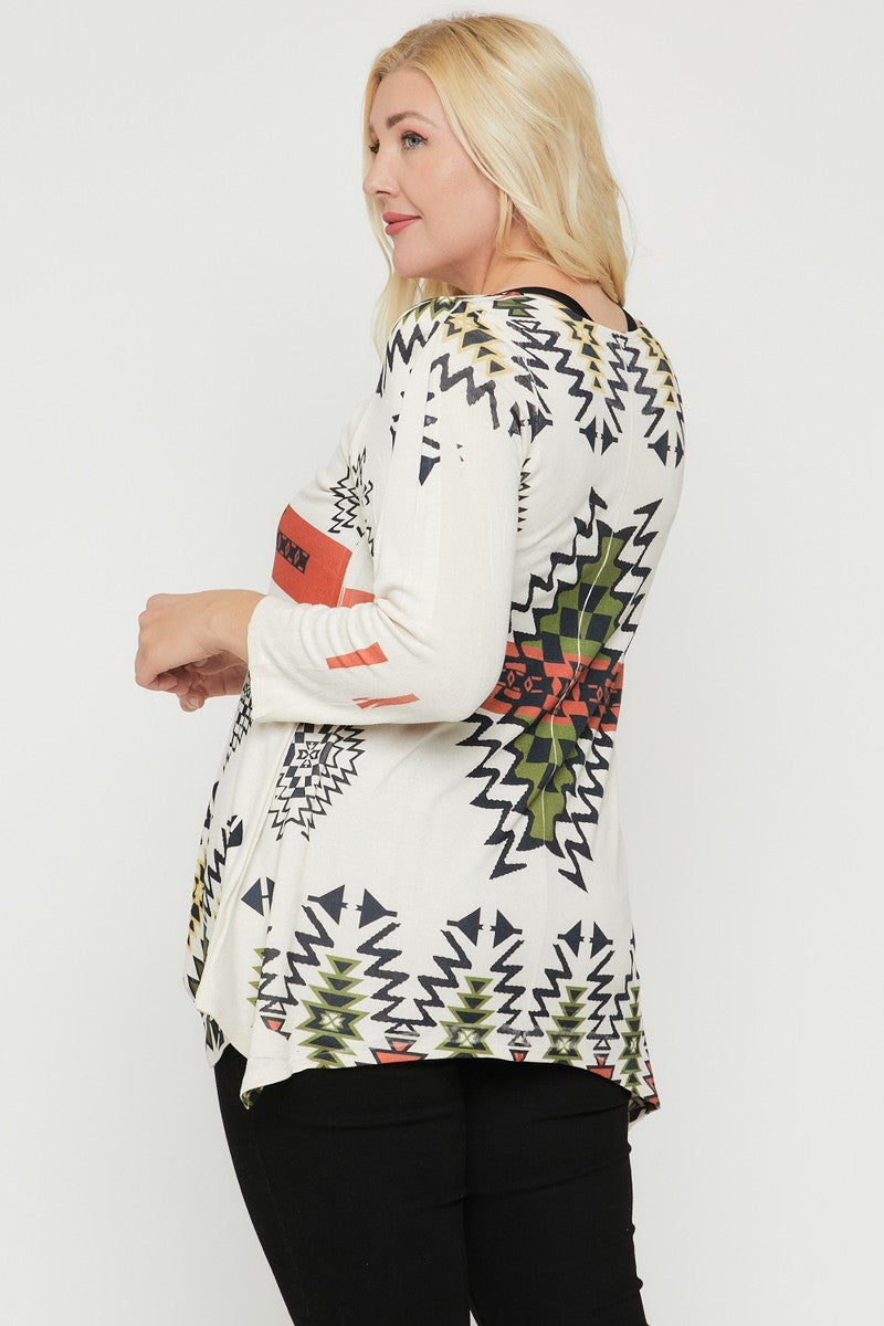 fz women's plus size tunic top