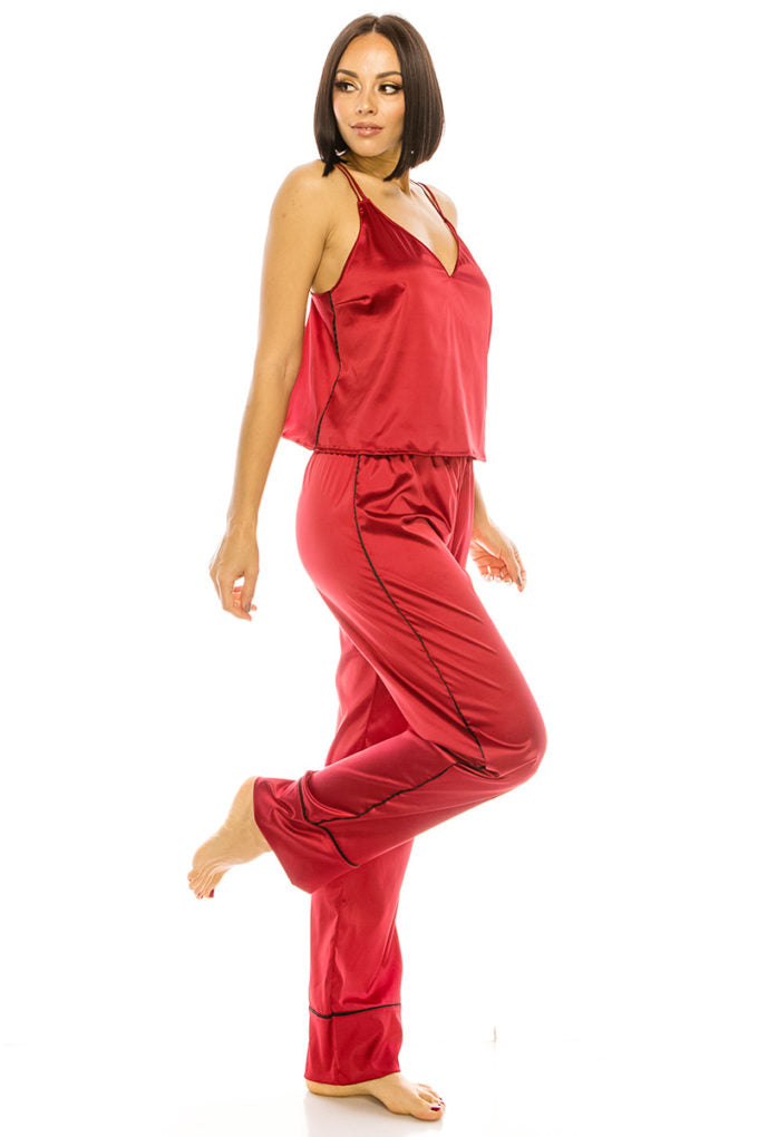 fz women's satin pajama set