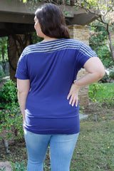 fz plus size short sleeve top