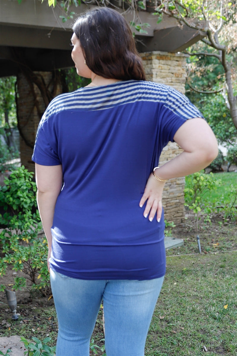 fz plus size short sleeve top