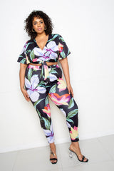 fz women's plus size jogger & top suit