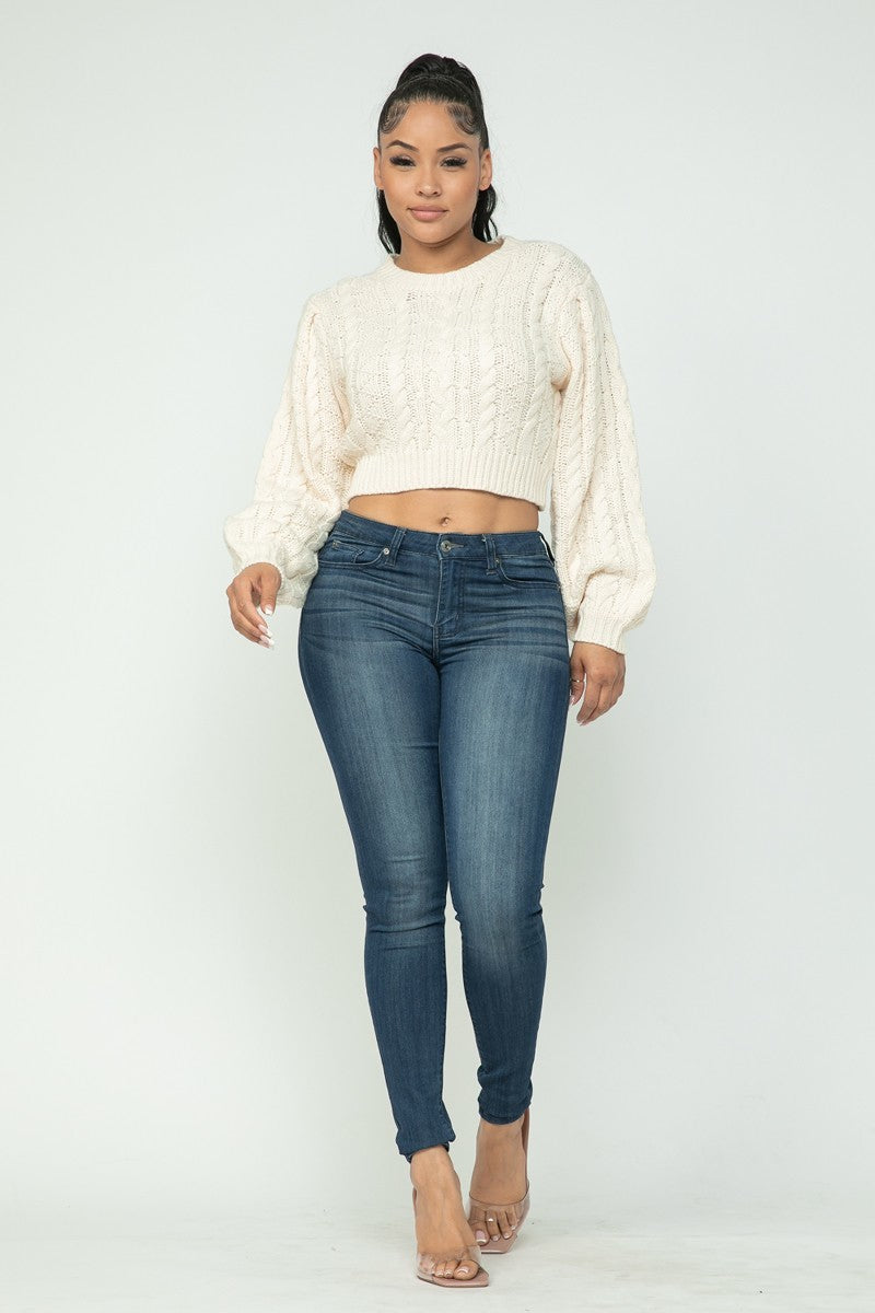 cable pullover top