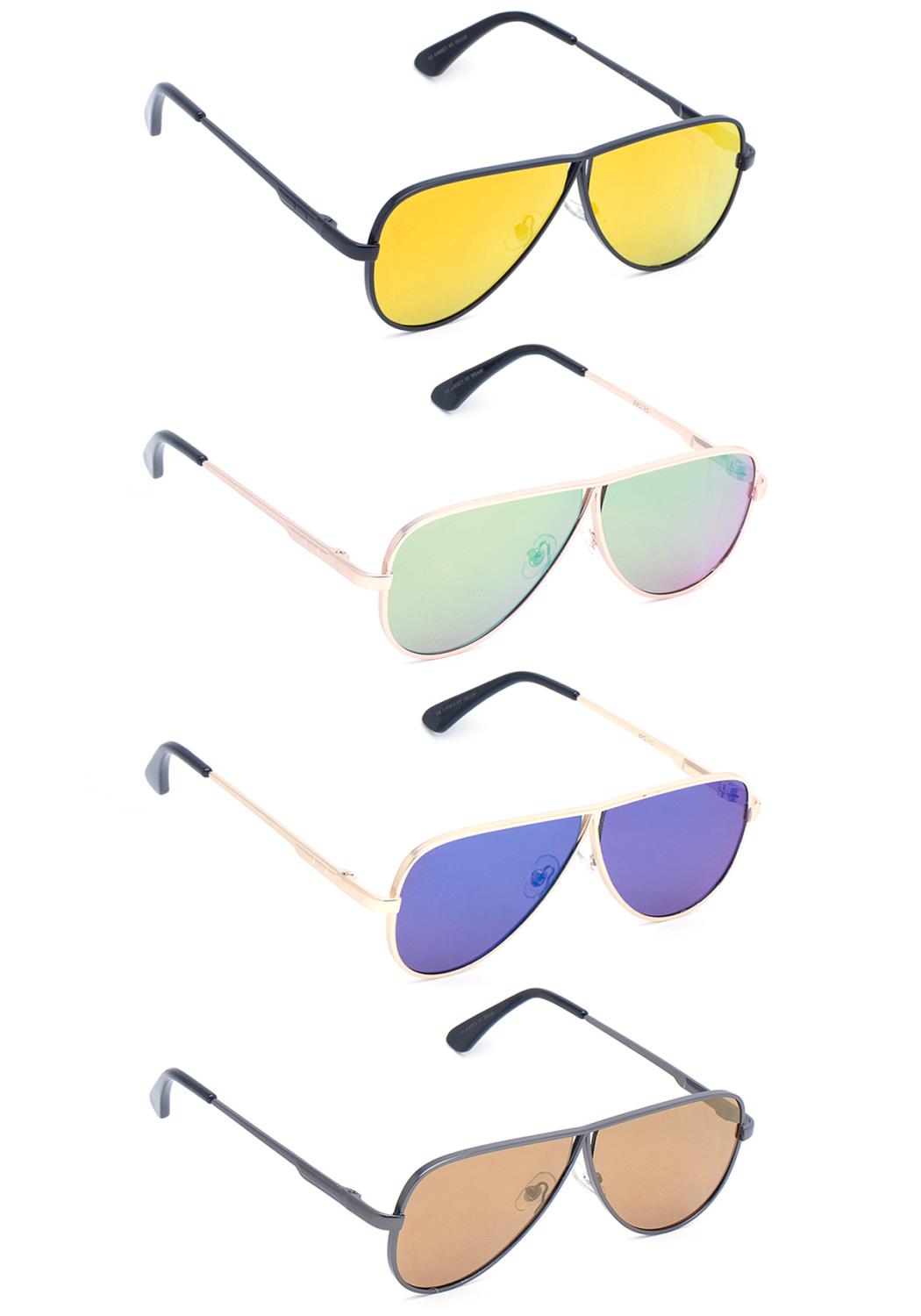 modern aviators shape sunglasses