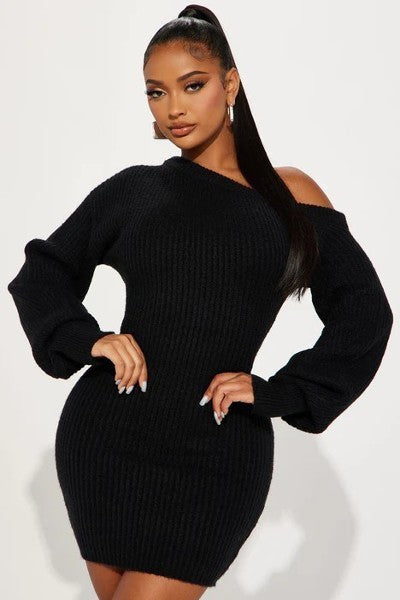 FZ Women's Sweater Knit Mini Dress