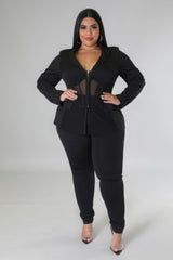 FZ Women's Plus Size Two Piece Pants Suit - FZwear