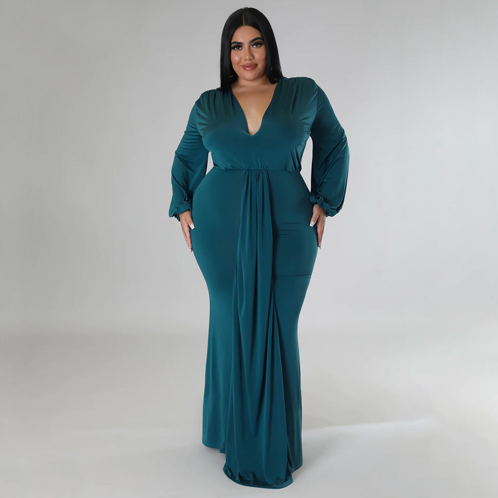 FZ Women's Plus Size Sexy Nightclub Dress