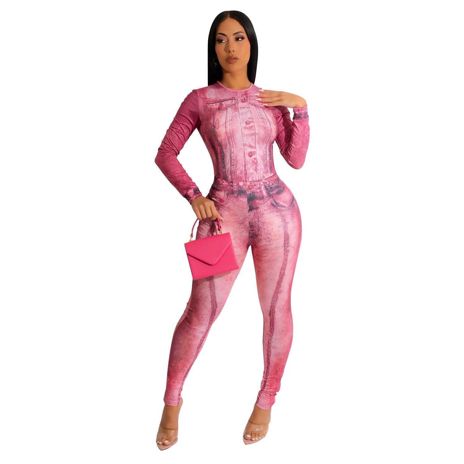 FZ Women Sexy Tight Printed Two Piece Suit - FZwear