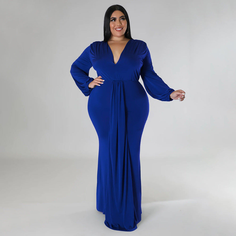 FZ Women's Plus Size Sexy Nightclub Dress