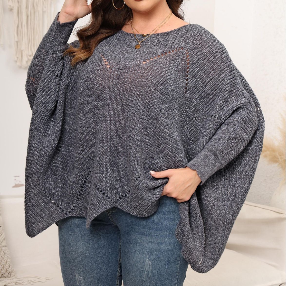 FZ Women's Plus Size Loose Woven Idle Pullover Top - FZwear