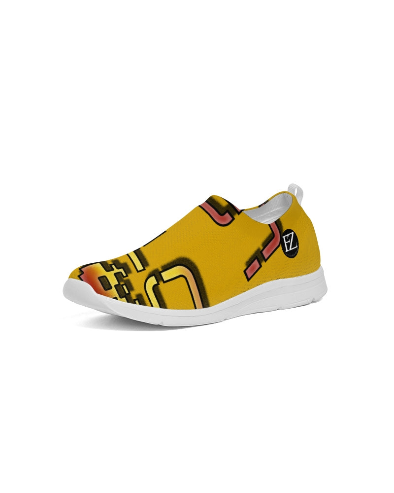 yellow zone women's slip-on flyknit shoe