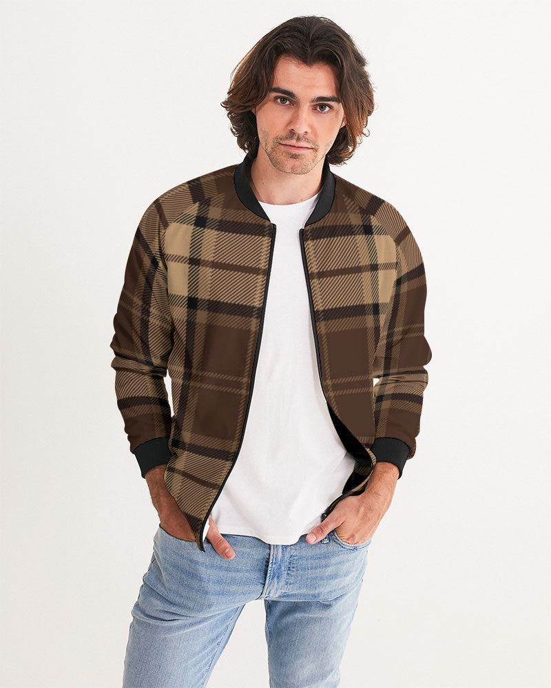fz plaid men's bomber jacket