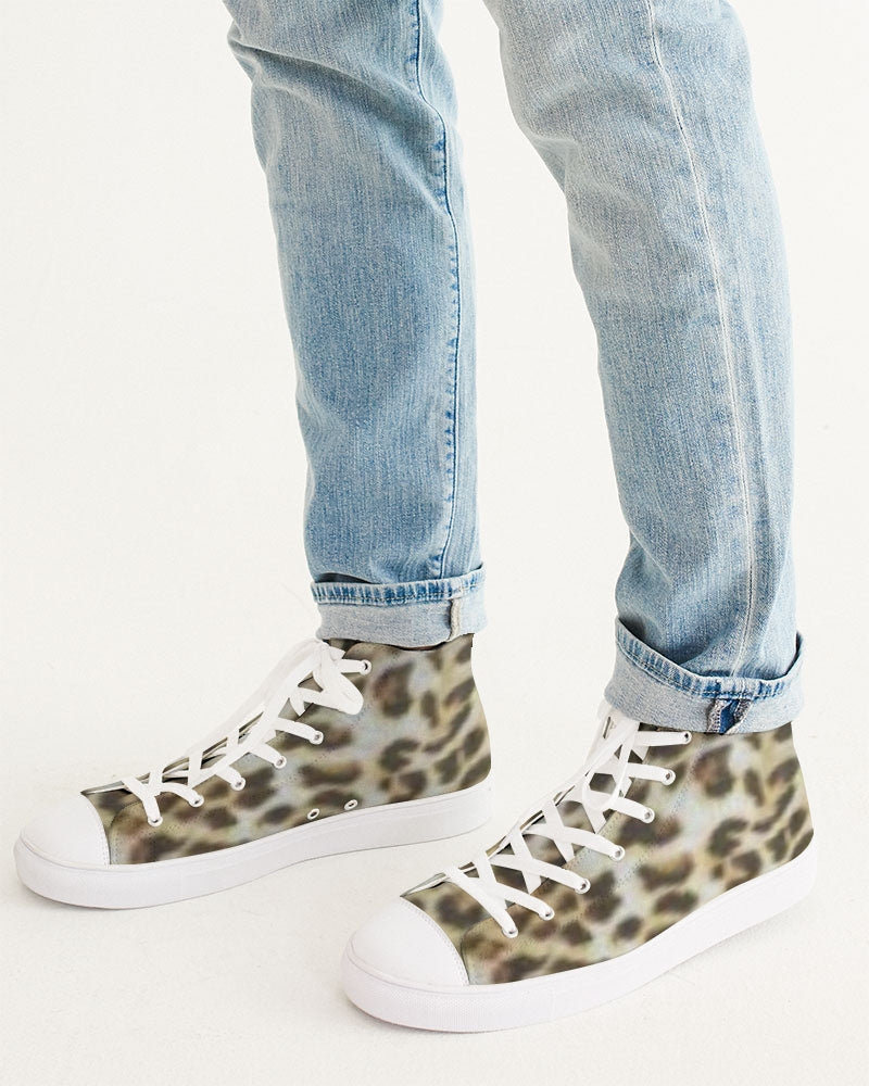 fz leopard zone men's hightop canvas shoe