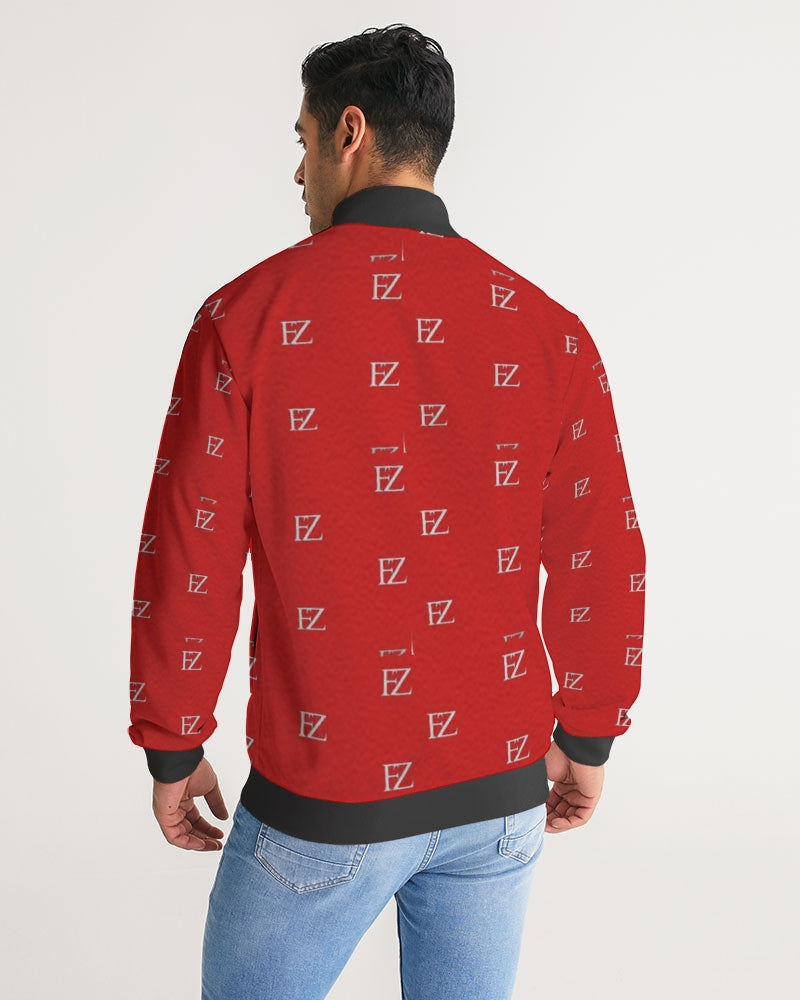 FZ ORIGINAL RED 2 Men's Stripe-Sleeve Track Jacket - FZwear