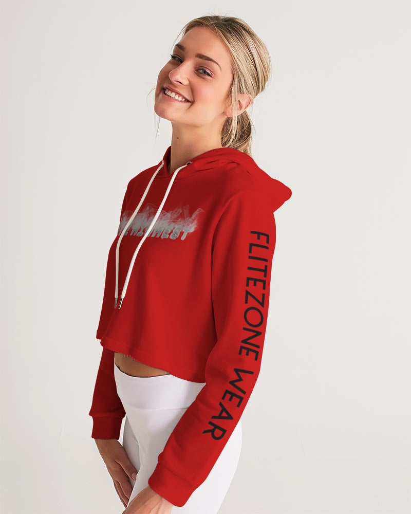fire flite women's cropped hoodie