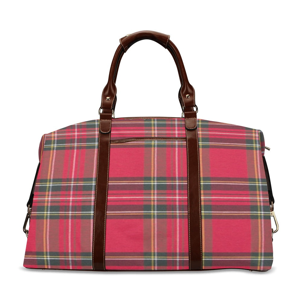 fz plaid fashion travel bag