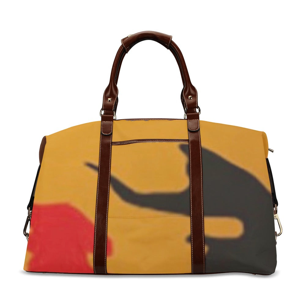 fz leopard print travel bag flight bag(model 1643)