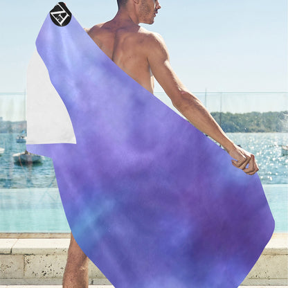 fz beach towel - blue beach towel 32"x 71"(made in queen)