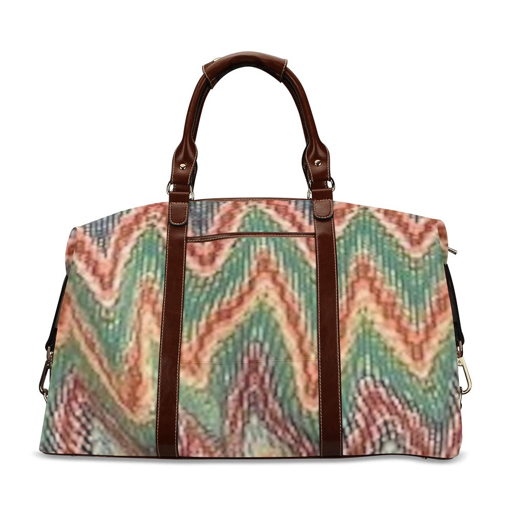 fz wave print travel bag flight bag(model 1643)