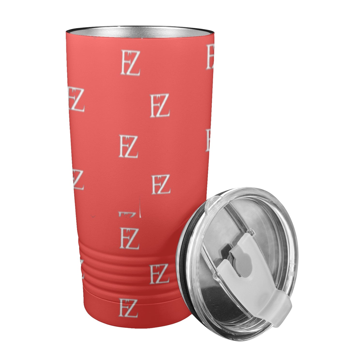 fz original coffee cup - red insulated stainless steel tumbler (20oz ）