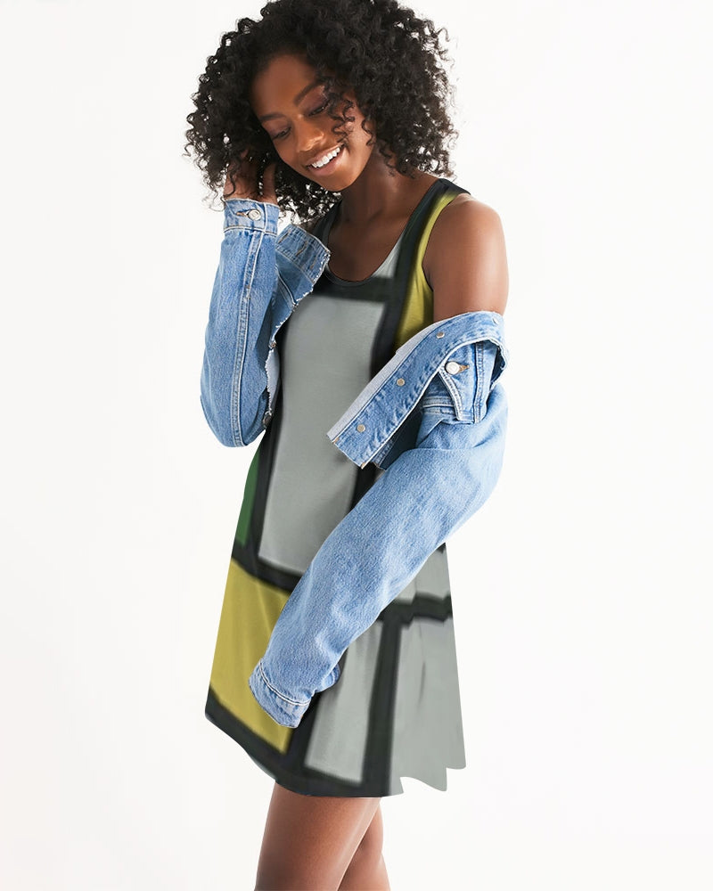 fzwear pattern zone women's racerback dress