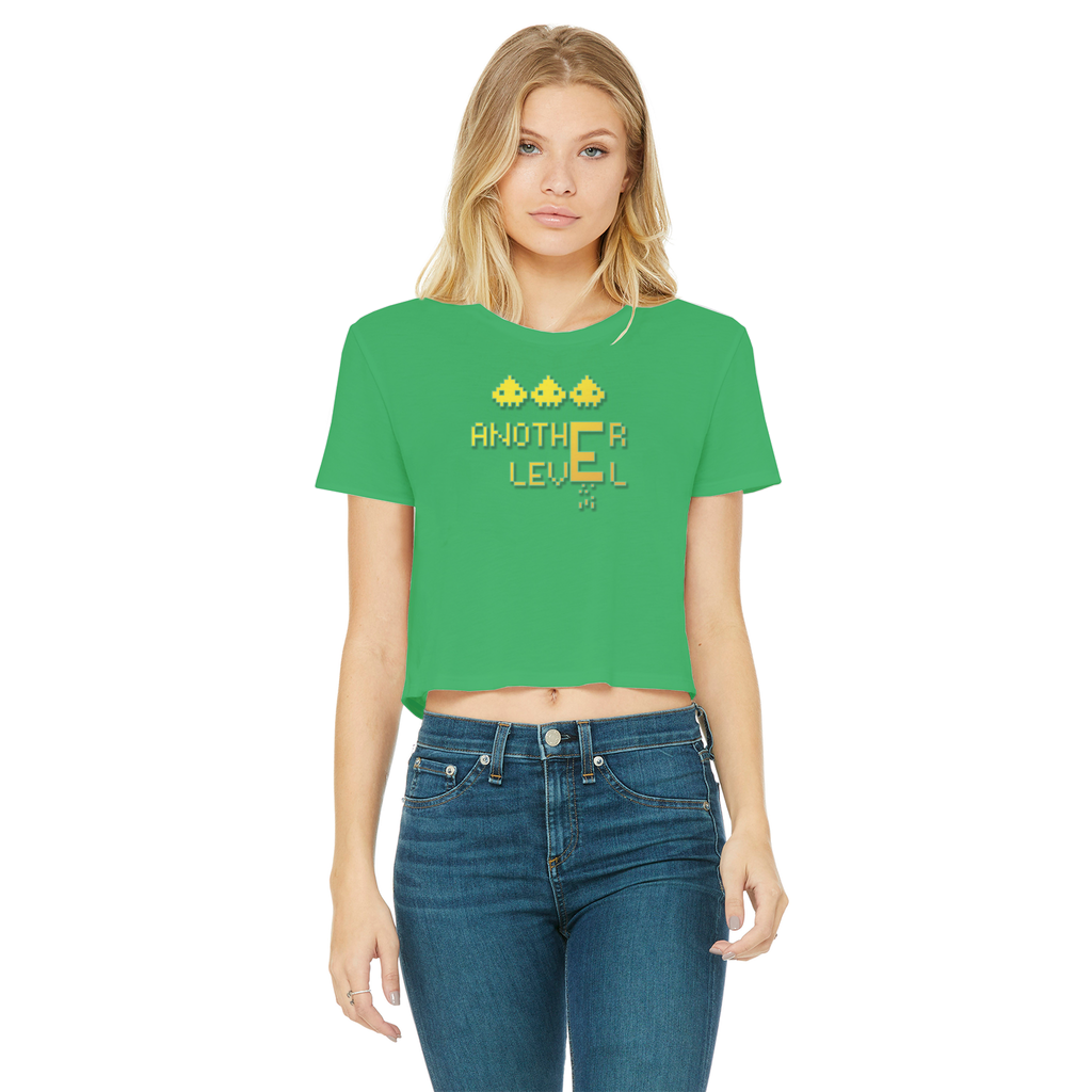 fz women's cropped raw edge tee