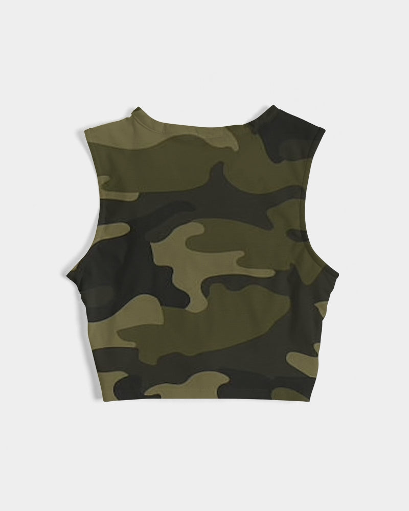 darker shade women's twist-front tank