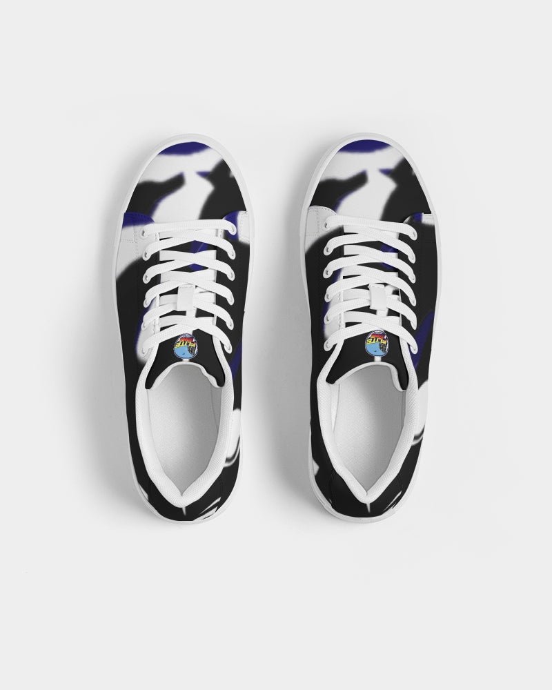 blue zone men's faux-leather sneaker