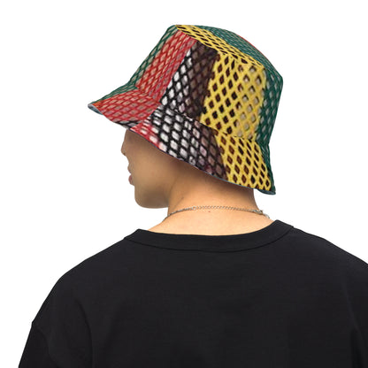 FZ Unisex Reversible Rasta bucket hat - FZwear