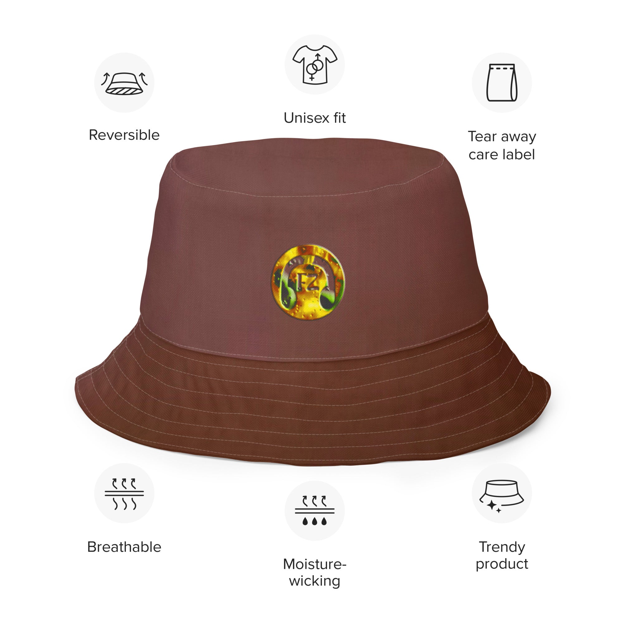 FZ Unisex Reversible bucket hat - FZwear
