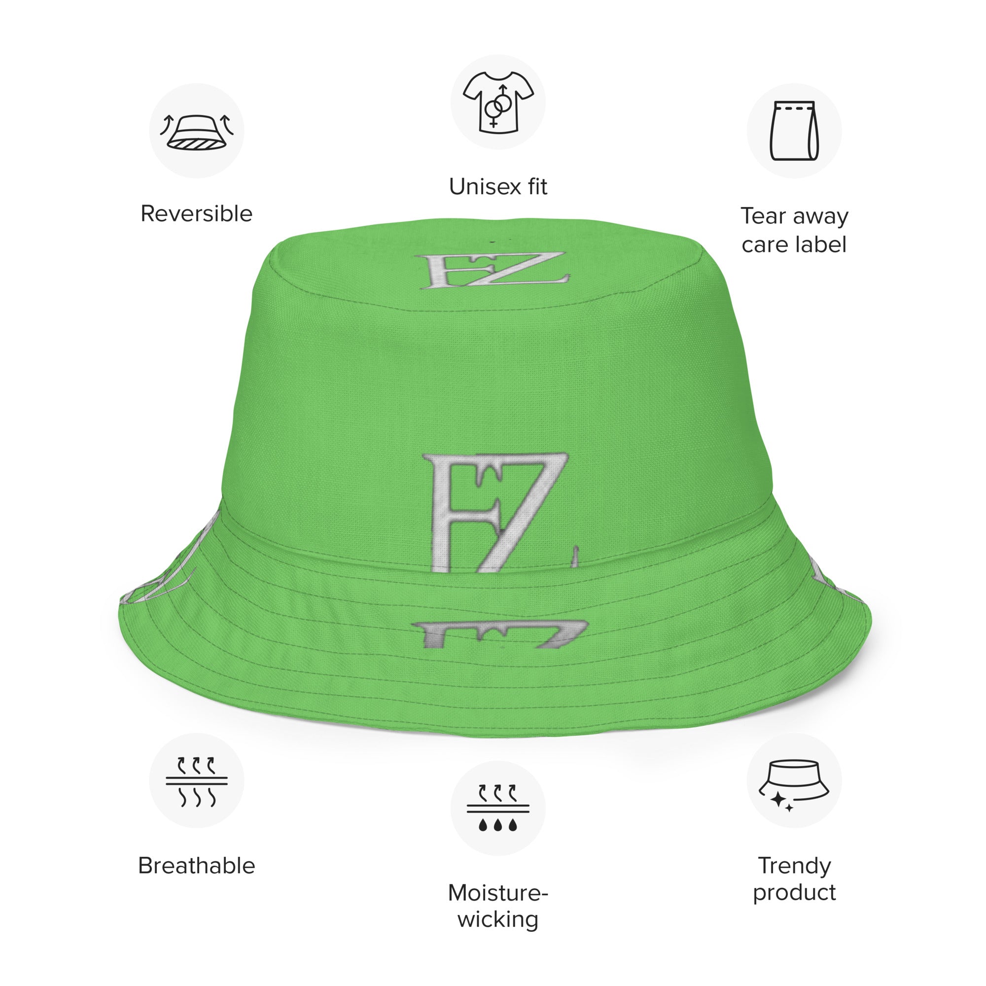 FZ Unisex Reversible bucket hat - FZwear