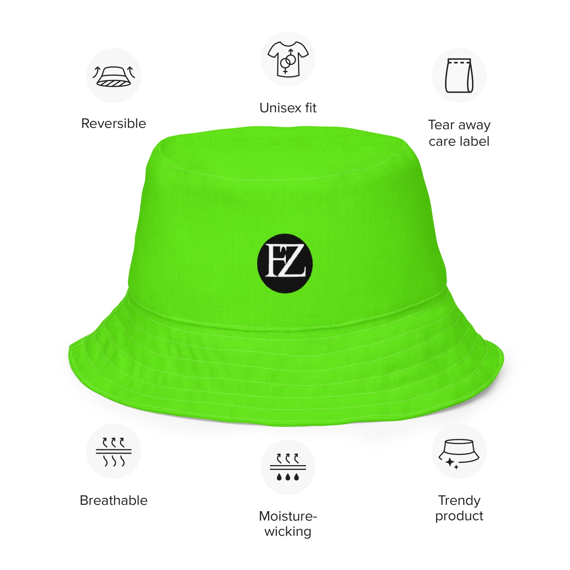 FZ Unisex Reversible bucket hat - FZwear