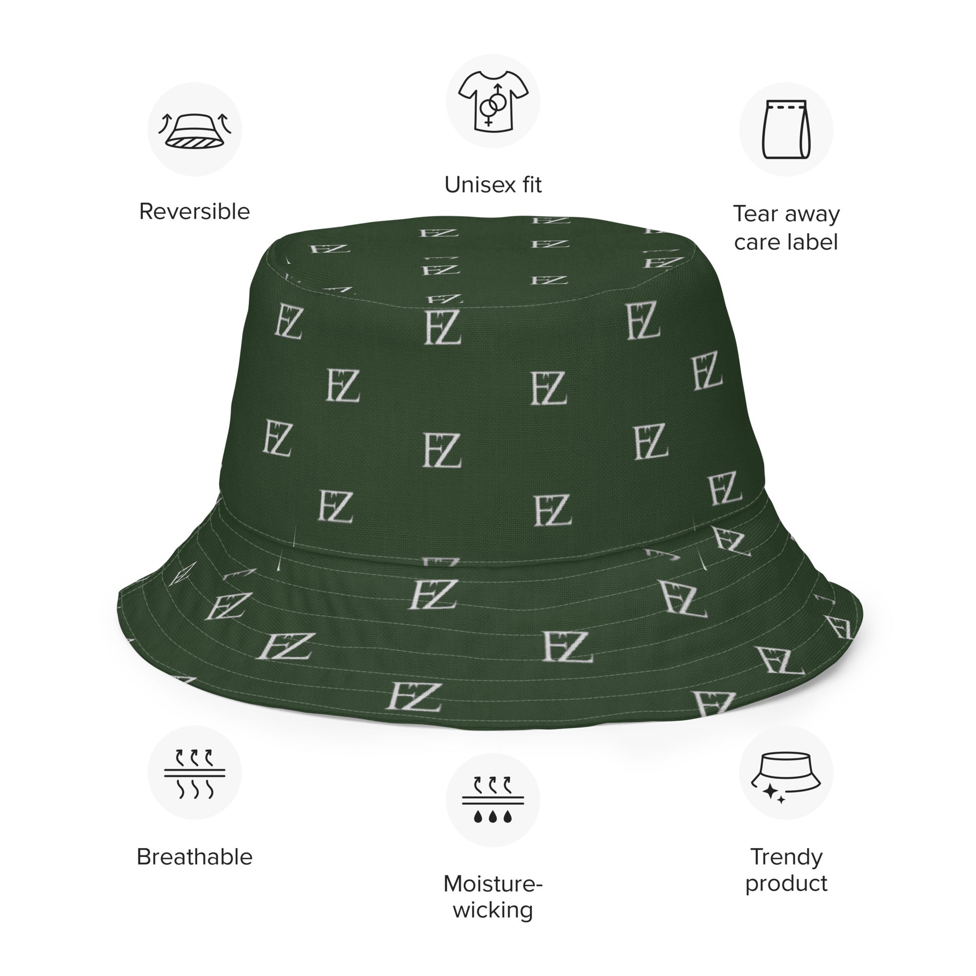 FZ Unisex Reversible bucket hat - FZwear