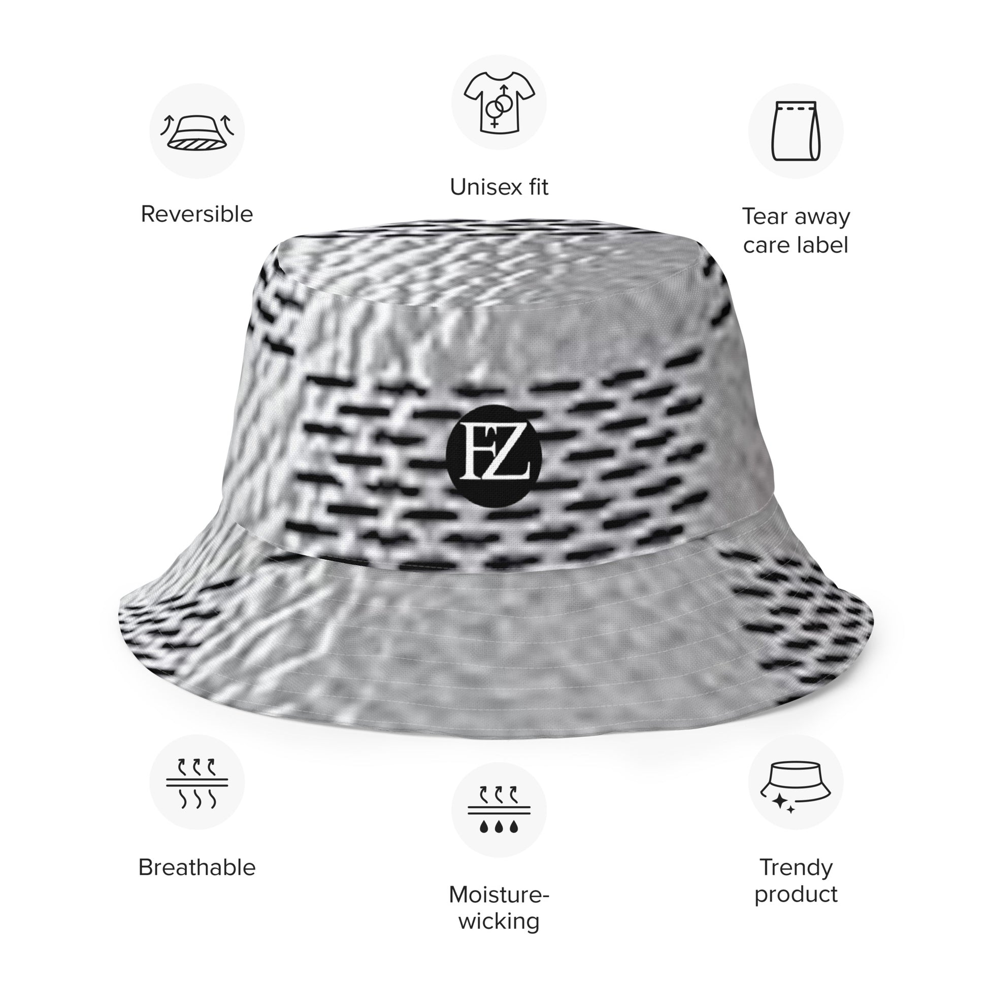 FZ Unisex Reversible bucket hat - FZwear