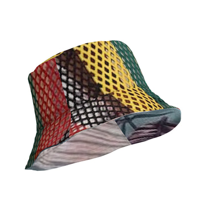FZ Unisex Reversible Rasta bucket hat - FZwear