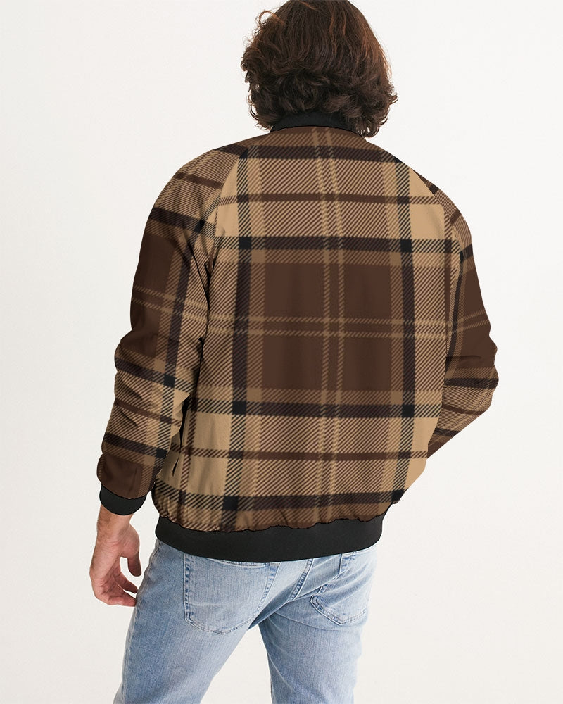 fz plaid men's bomber jacket