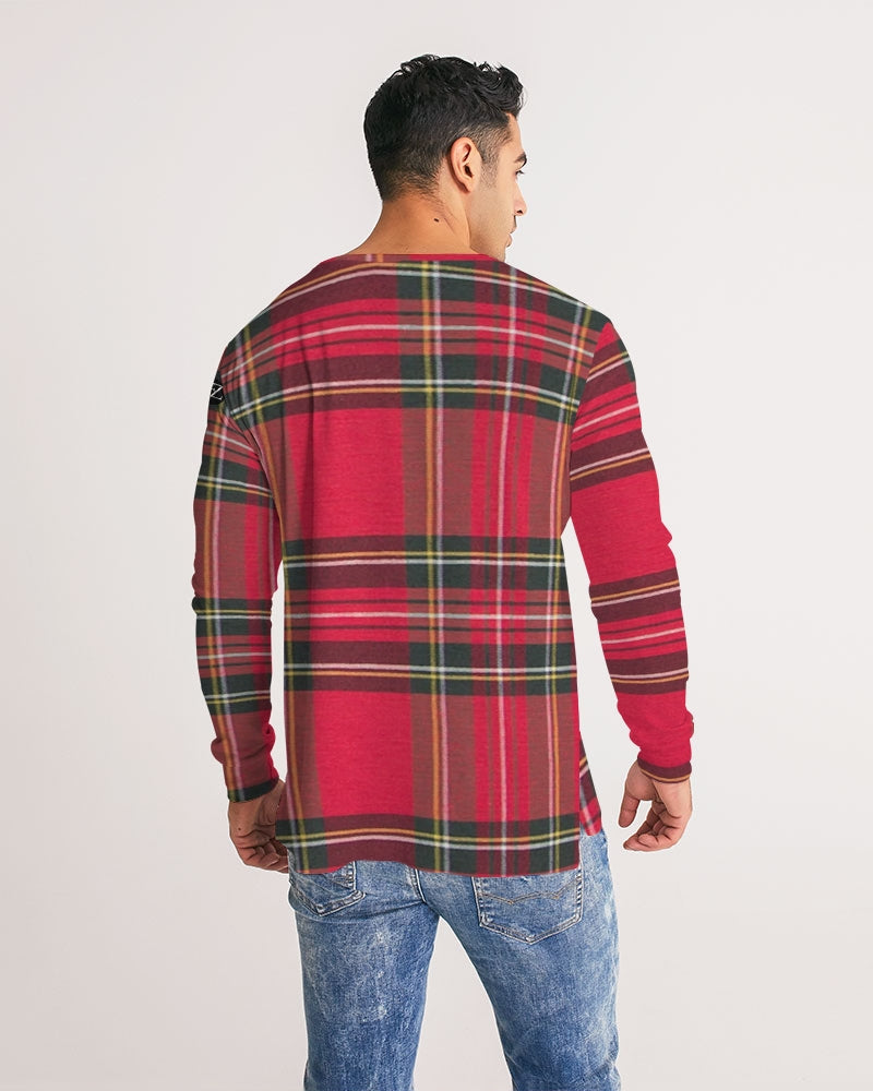 fz plaid too men's long sleeve tee