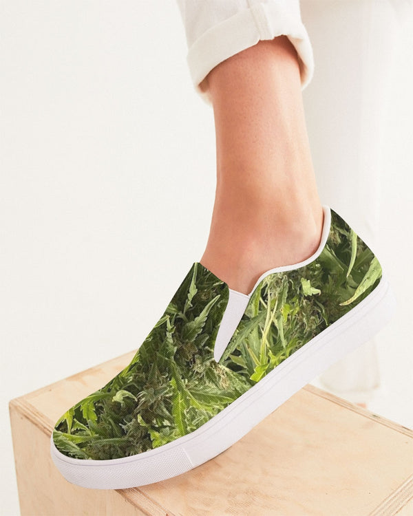 fz weed zone women's slip-on canvas shoe