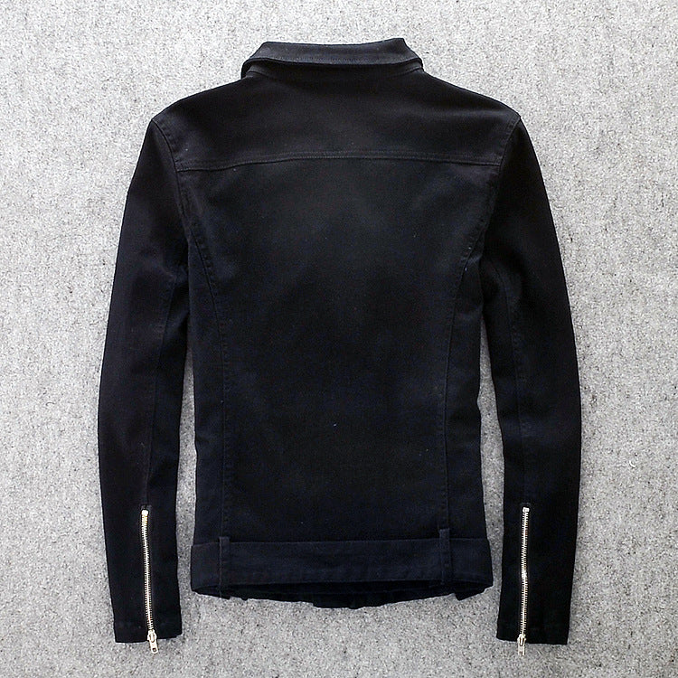 FZ Men's ""Marcel"" Denim Biker Jacket" - FZwear