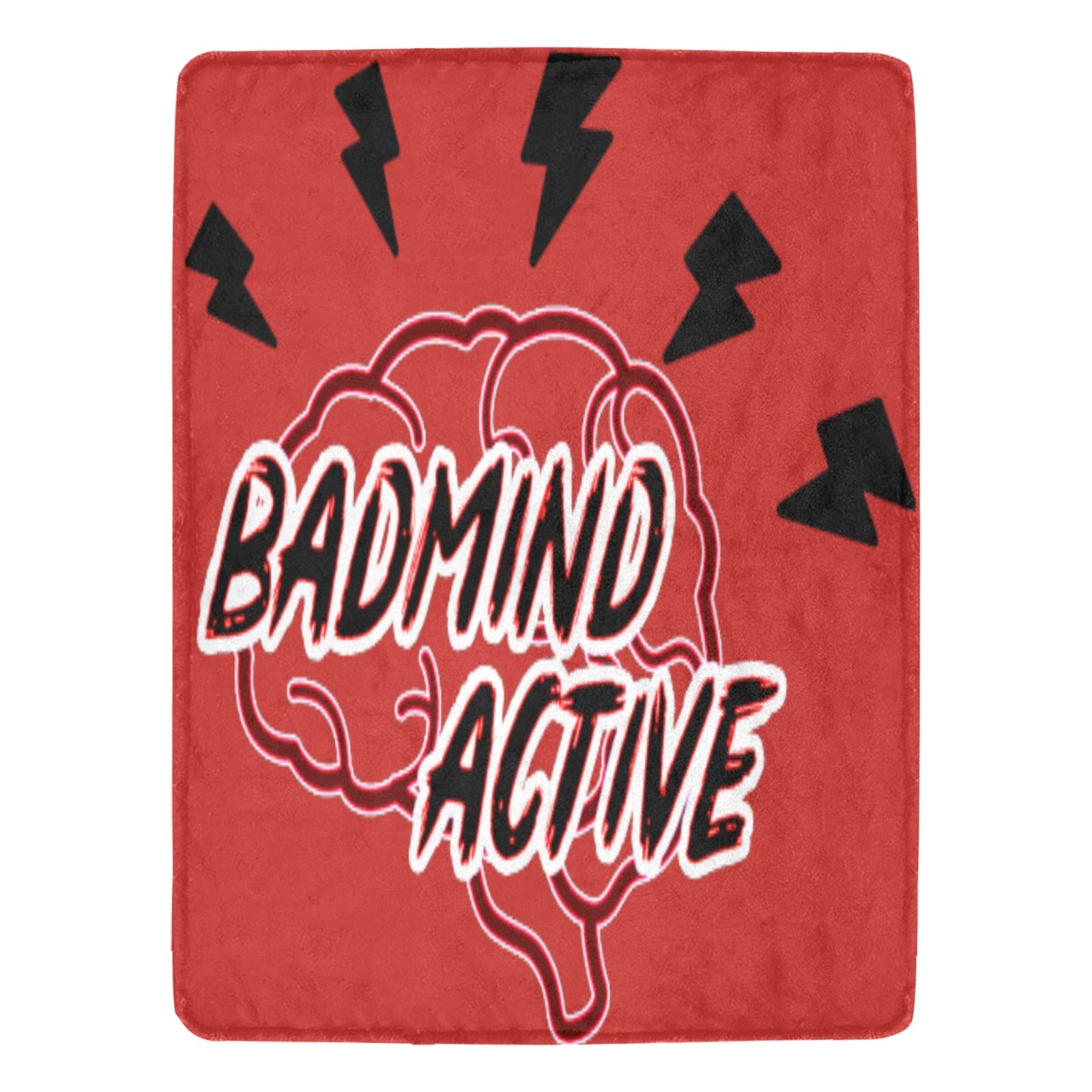 fz ultra soft micro fleece blanket one size / badmind red ultra-soft micro fleece blanket 60"x80" (thick)