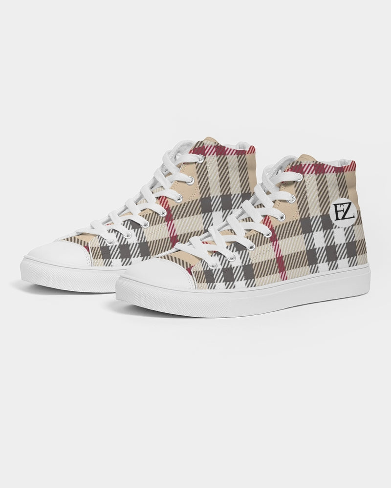 fz creme men's hightop canvas shoe