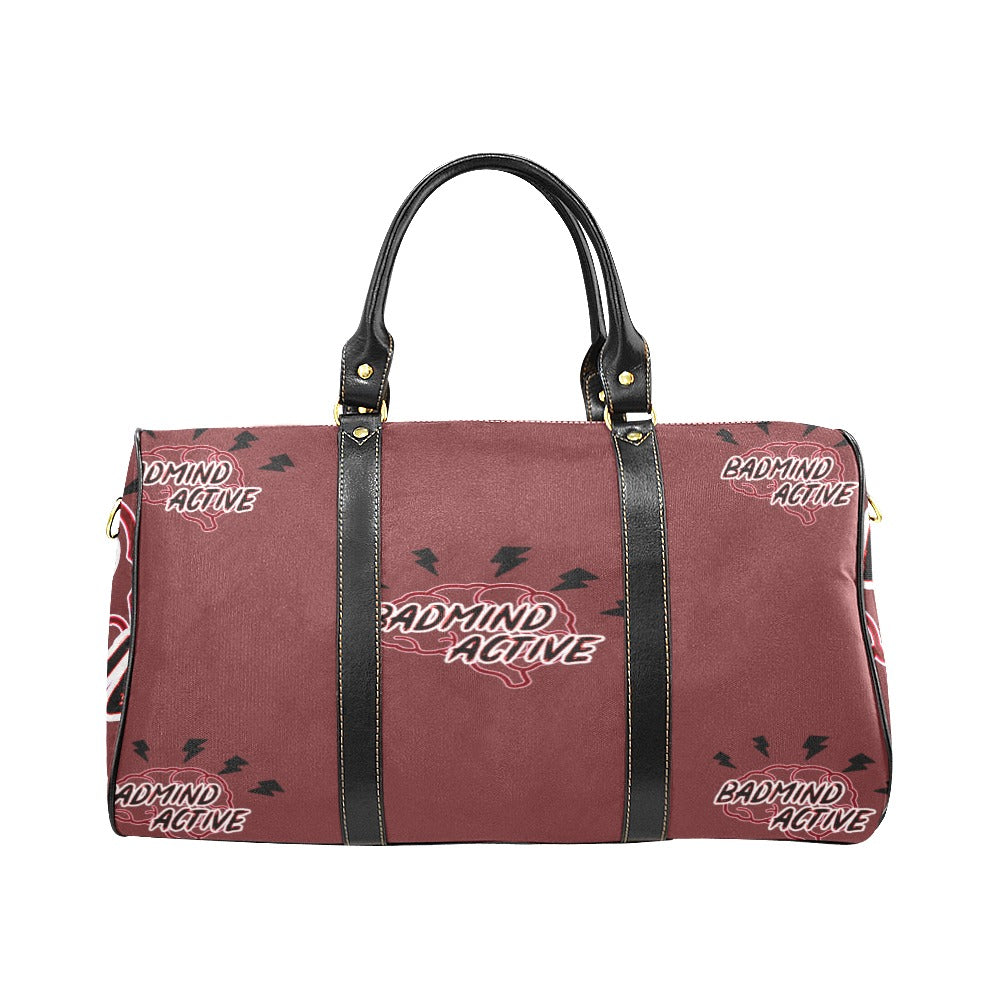 fz mind travel bag one size / fz mind travel bag - burgundy travel bag (black) (model1639)
